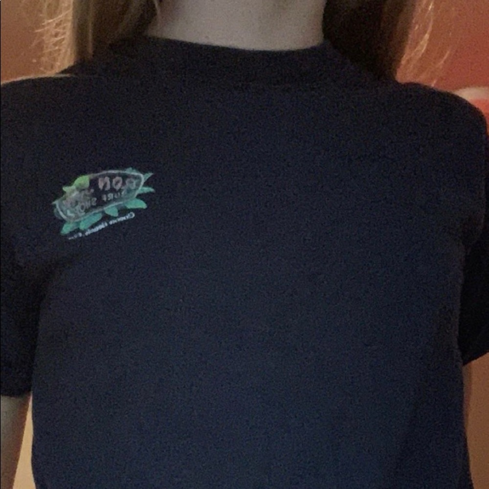 black ron jon baby tee